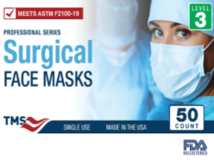 Level 3 Surgical Face Mask MADE IN USA
