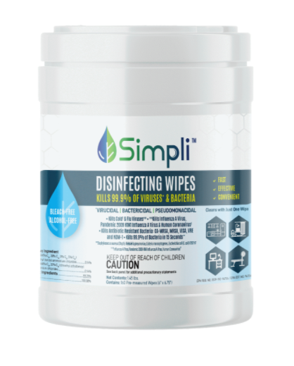 Simpli Disinfecting Wipes – Unscented