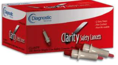 CLARITY Safety Lancets 21G