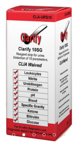Clarify Urine Reagent Strips